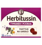 Herbitussin Tymianek i Podbiał, pastylki do ssania, 12 szt.
