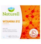 Naturell Witamina B12, 10 µg, tabletki do rozgryzania i żucia, 60 szt.