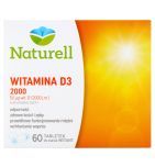 Naturell Witamina D3 2000, tabletki do ssania, 60 szt.