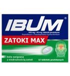 Ibum Zatoki Max, 400 mg + 60 mg, tabletki powlekane, 12 szt.