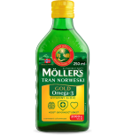 Mollers Gold Tran Norweski, płyn o smaku cytrynowym, 250 ml