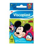 Viscoplast, Plastry Miki i Przyjaciele, dekorowane plastry dla dzieci, 72 mm x 25 mm, 10 szt.