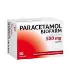 Paracetamol  Biofarm, 500 mg, tabl., 50 szt