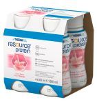 Resource Protein, płyn, smak truskawkowy, 4 x 200 ml