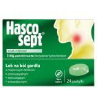 Hascosept smak miętowy, 3 mg, pastylki twarde, 24 szt.