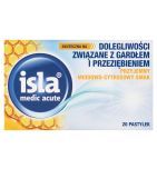 Isla medic acute miodowo-cytrusowa, pastylki do ssania, 20 szt.