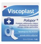 Viscoplast Polopor, przylepiec włókninowy, 5 m x 12,5 mm, 1 szt.