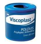 Viscoplast Polovis, przylepiec jedwabny, 5 m x 50 mm, 1 rolka