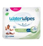 WaterWipes, chusteczki nasączone wodą i wyciągiem z orzechów mydlanych, 240 szt. (4x60)