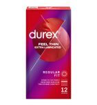 Durex Featherlite Elite, prezerwatywy ze środkiem nawilżającym, 12 szt.