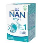 Mleko Nan Optipro 1, mleko początkowe dla niemowląt od urodzenia, proszek, 650 g, (2 x 325 g)