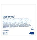 Medicomp, niejałowe kompresy z włókniny, 4-warstwowe, 10 cm x 10 cm, 100 szt.