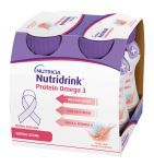 Nutridrink Protein Omega 3, płyn rześki smak mango-brzoskwinia, 4 x 125 ml