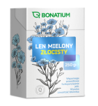 Bonatium Len Mielony Złocisty, zioła do zaparzania, 250 g
