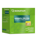 Bonatium Herbata zielona ze skórką cytryny i imbirem, 20 sztuk