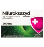 Nifuroksazyd Aflofarm, 200 mg, tabl.powl.,12 szt