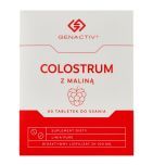 Colostrum Genactiv z malina, tabl.do ssania, 60 szt