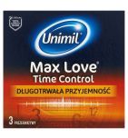 Unimil Max Love Time Control, prezerwatywy, 3 szt.