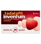 Tadalafil Inventum, 10 mg, tabl. powl., 2 szt