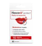 Hascovir Protect, plastry na opryszczke, 15 szt