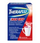 Theraflu MAX GRIP, 1000 mg + 10 mg + 70 mg, proszek do sporządzania roztworu doustnego, 10 saszetek