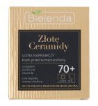 Bielenda Złote Ceramidy 70+, Ultra naprawczy krem przeciwzmarszczkowy, 50 ml
