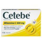Cetebe Witamina C 500 mg, kaps., 30 szt