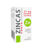 ZINCAS FORTE, 27 mg jonów cynku, tabletki, 50 sztuk