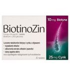 BiotinoZin, 10mg + 25mg Zn2+, tabletki, 30 szt.