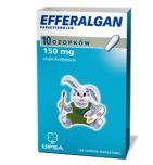 Efferalgan, 150 mg, czopki doodbytnicze, 10 szt.