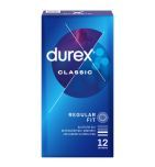Durex Classic, prezerwatywy ze środkiem nawilżającym, 12 szt.