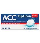 ACC optima, 600 mg, tabletki musujące, 10 sztuk