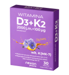 Witamina D3+K2, kaps., 30 szt