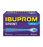 Ibuprom Sprint, 200 mg, kaps.miekkie, 40 szt