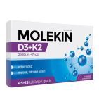 Molekin D3 + K2, tabletki powlekane, 60 szt. (45 + 15 szt.)