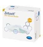 Zetuvit Plus Silicone Border, opatrunek silikonowy, 20 cm x 25 cm, 1 szt. (z opakowania 10 szt.)