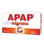 Apap migrena, 250 mg + 250 mg + 65 mg, tabletki powlekane, 10 szt.