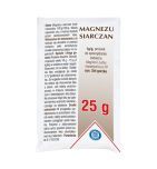 Magnezu siarczan (Magnesium sulfas), proszek do sporządzania roztworu, 25 g (Hasco)