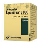 Lipancrea, kapsułki, 8000 j. lipazy, kapsułki, 20 szt.
