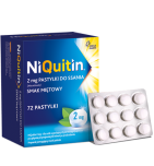 NiQuitin, 2 mg, pastylki do ssania, 72 szt.