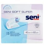 Seni Soft Super, podkłady higieniczne, 40 cm x 60 cm, 5 szt.