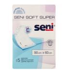 Seni Soft Super, podkłady higieniczne, 90 cm x 60 cm, 5 szt.