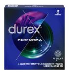 Durex Performa, prezerwatywy ze środkiem nawilżającym, 3 szt.