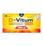 D-Vitum Forte 2000 j.m., kaps.,wit.D,dla doroslych, 90 szt