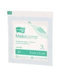 Kompr.gaz.jal.Matocomp,17nit, 5x5cm,12w, 3 szt