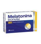 Melatonina Biofarm, 5 mg, tabletki. Opakowanie zawiera 30 tabletek.