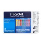 Microlet, lancety, (Ascensia), kolorowe,  25szt