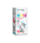 Novativ kids Petitek, płyn o smaku malinowym, 120 ml
