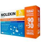 Molekin D3, 2000 j.m., tabl.powl., 90 szt+30szt,PROM.1888/17