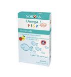 Norsan, Omega-3 Fisk z naturalnym olejem rybnym, żelki, 45 szt